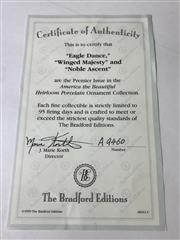 Bradford Editions Premier Issue of America the Beautiful Golden Eagle Ornaments